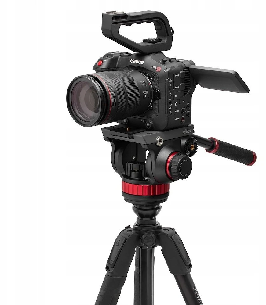 Manfrotto 055 Video Alu Juodas su głowicą 502AH