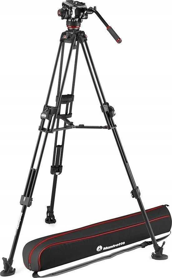 Trikojis stovas - Manfrotto 645 Alu Fast Twin 504X skysčio galva aliuminio
