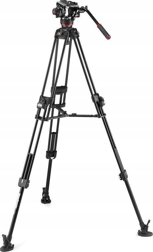 Trikojis stovas - Manfrotto 645 Alu Fast Twin 504X skysčio galva aliuminio