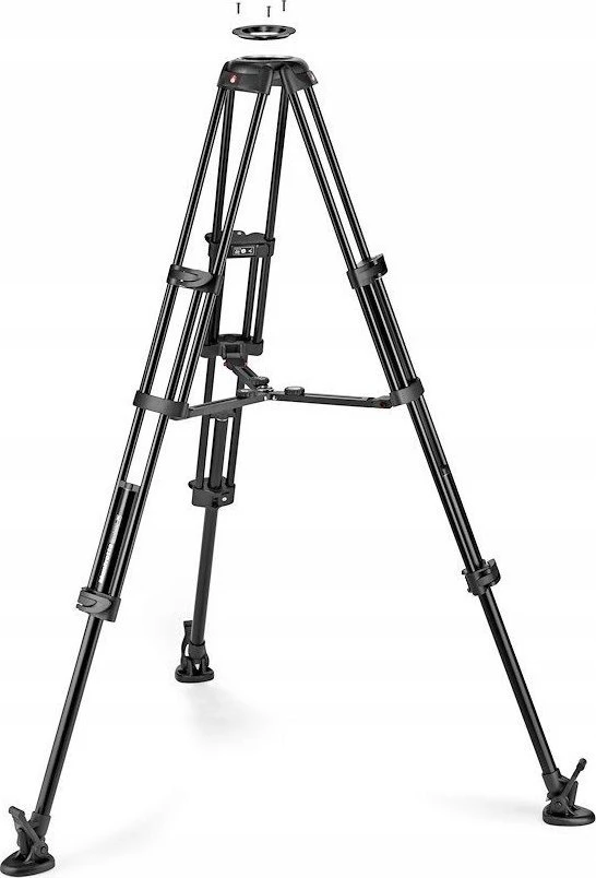 Tripod - Manfrotto Twin Alu 608 Skysčio Galva