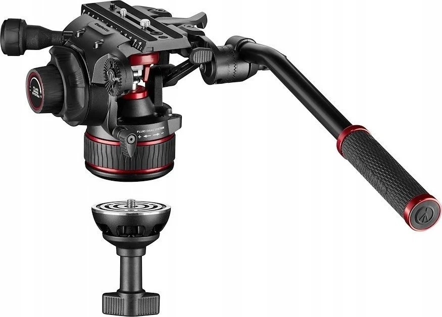 Tripod - Manfrotto Twin Alu 608 Skysčio Galva