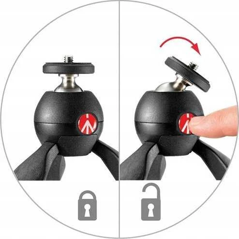 Manfrotto PIXI MII juoda plieno trikojis