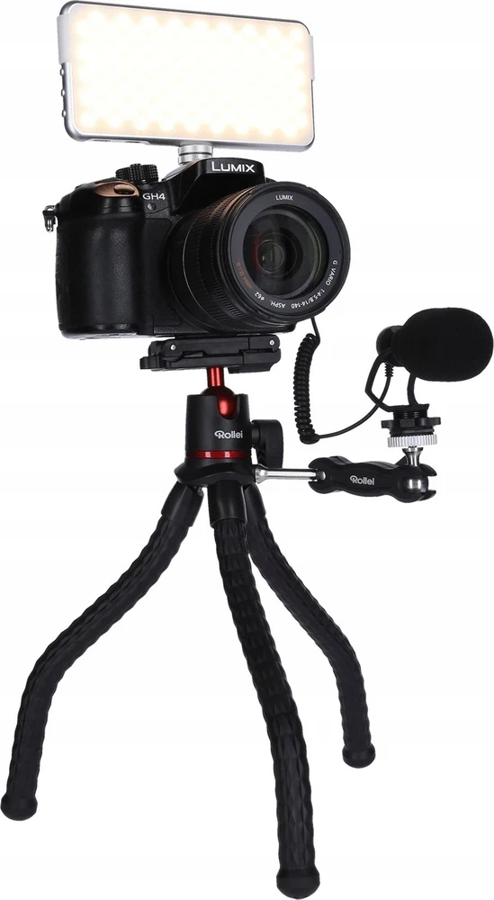 Rollei Monkey Pod 2 trikojis kompaktiškas juodas