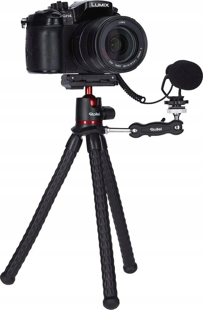 Rollei Monkey Pod 2 trikojis kompaktiškas juodas