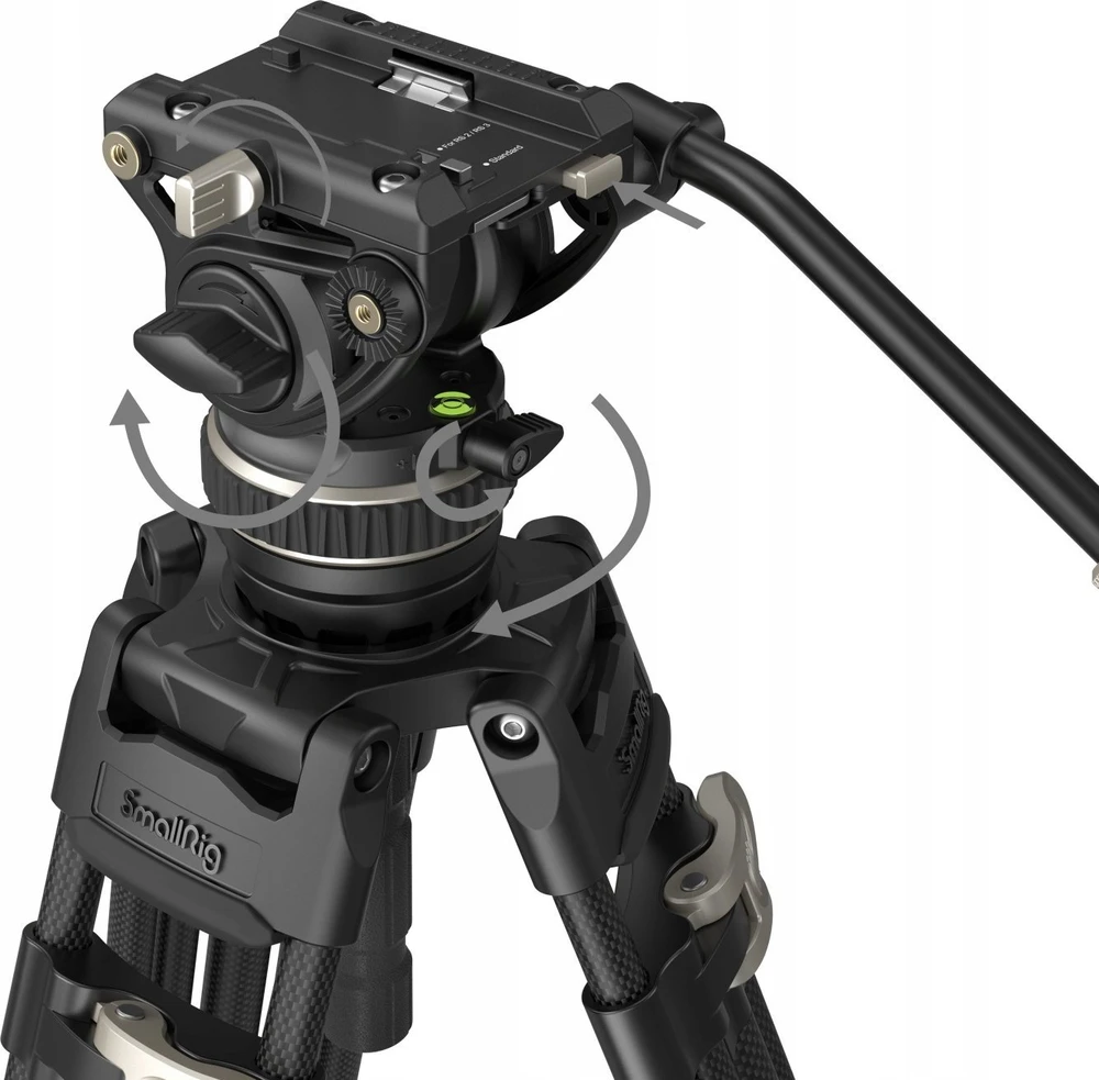SMALLRIG 3989 HEAVY-DUTY CARBON FIBER VIDEO TRIPOD KIT FREEBLAZER