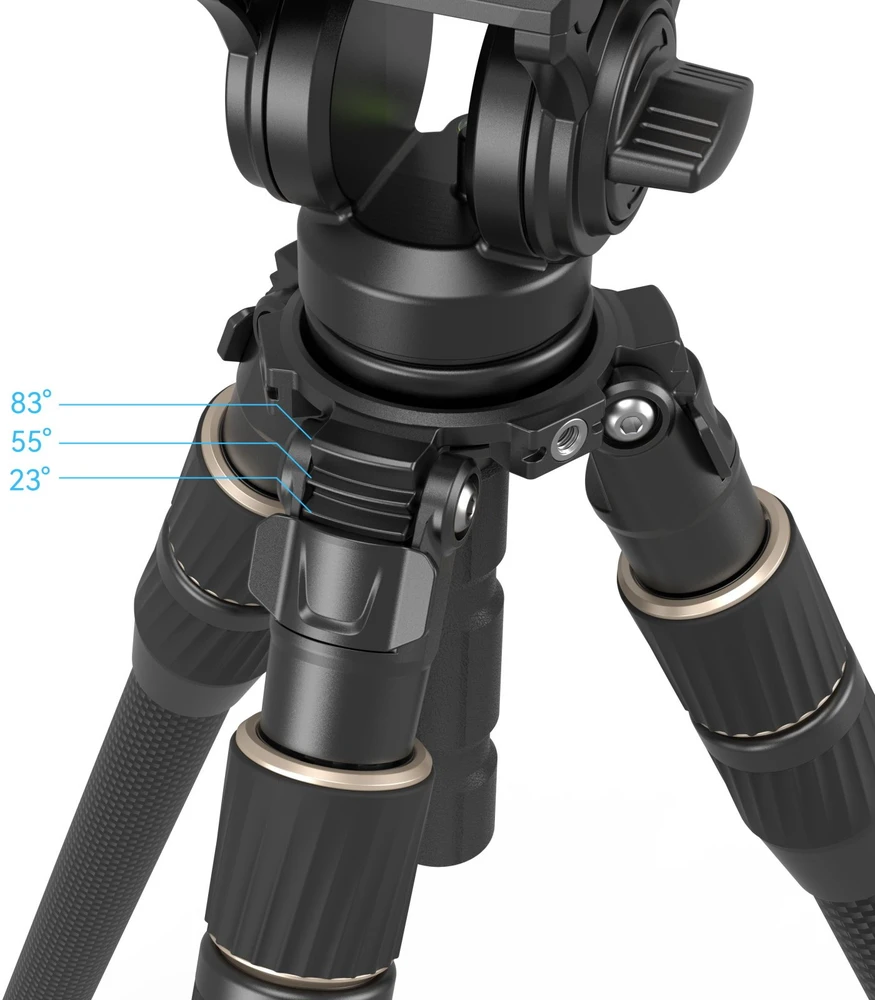SmallRig 4643 anglies pluošto trikojo komplektas su galvute FT-S303