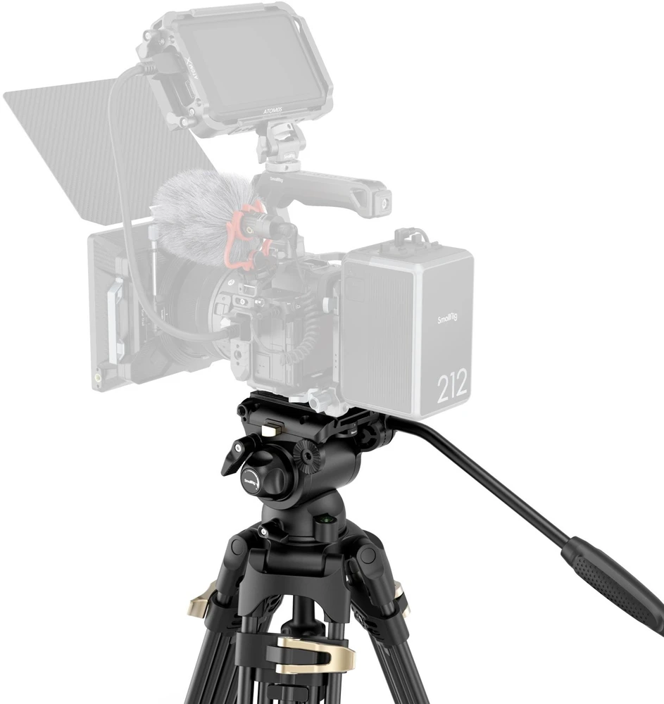 SmallRig 4686 Heavy-Duty Fluid Head Video Tripod Kit AD-01S