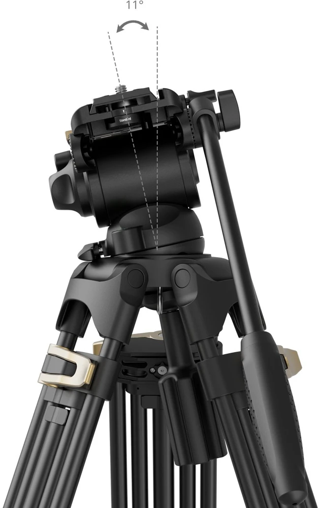 SmallRig 4686 Heavy-Duty Fluid Head Video Tripod Kit AD-01S