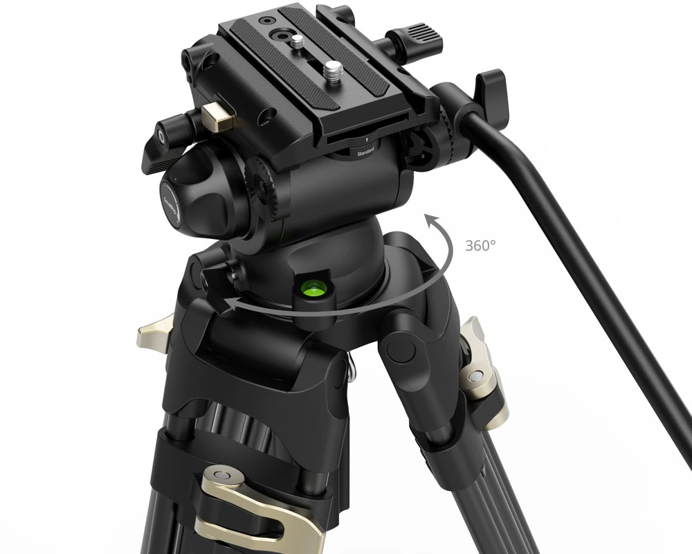 SmallRig 4686 Heavy-Duty Fluid Head Video Tripod Kit AD-01S