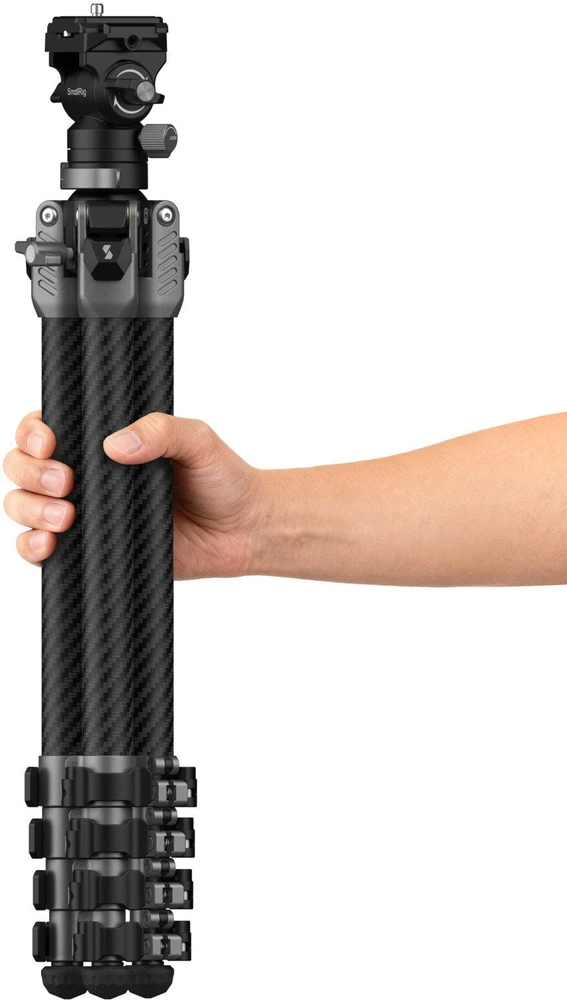„SmallRig 5477“ nešiojamas vaizdo įrašymo anglies pluošto trikojis AP255Pro