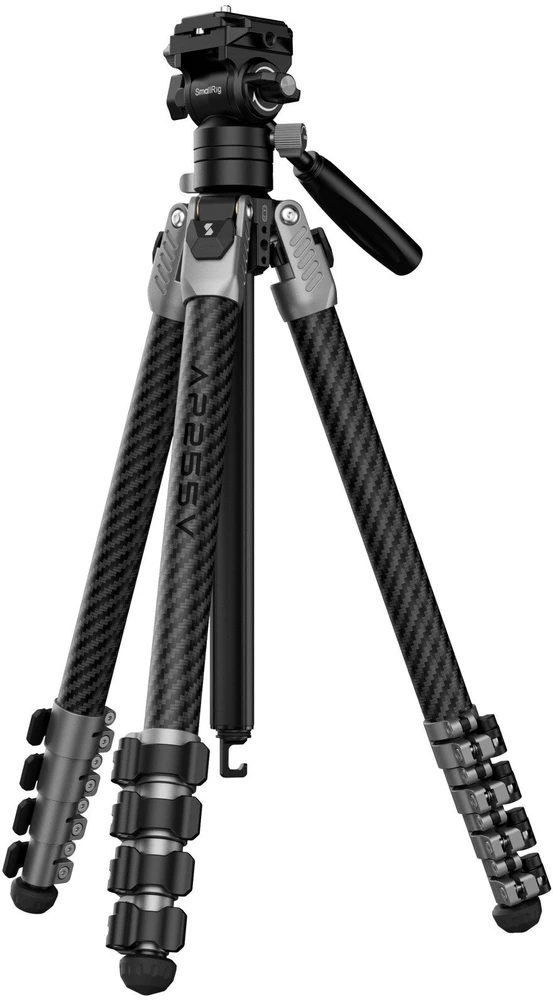 „SmallRig 5477“ nešiojamas vaizdo įrašymo anglies pluošto trikojis AP255Pro