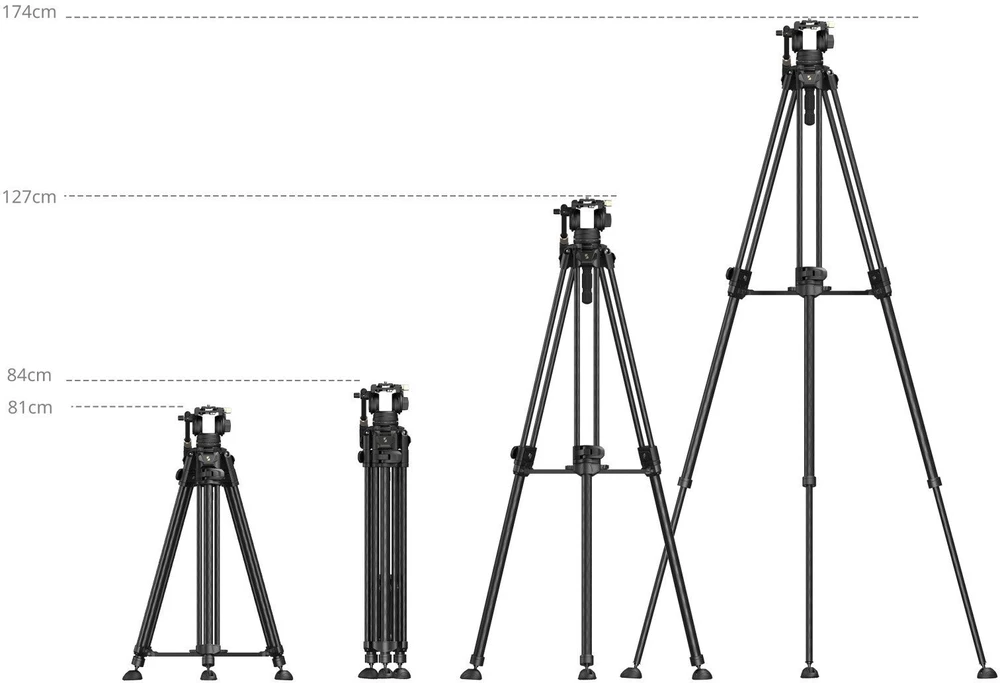 Statyw SmallRig Video Carbon Fiber Tripod Kit AD-50 Max (5201)