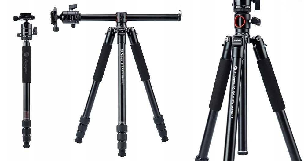 Kameros trikojis - Fotopro X-go HR Chameleon E2 8kg 13.4-158.7cm Monopod Juodas