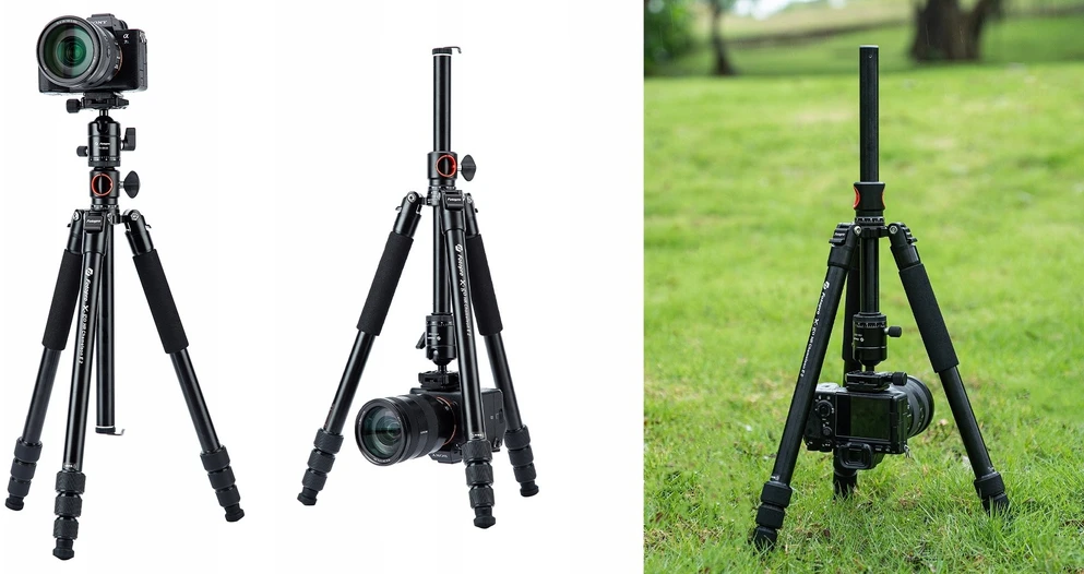 Kameros trikojis - Fotopro X-go HR Chameleon E2 8kg 13.4-158.7cm Monopod Juodas