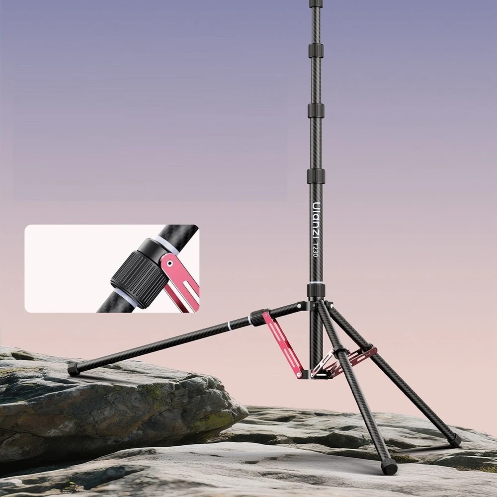 Apšvietimo stovas - Ulanzi T230 Light Stand Pro (anglies pluoštas, 230 cm, 5kg)