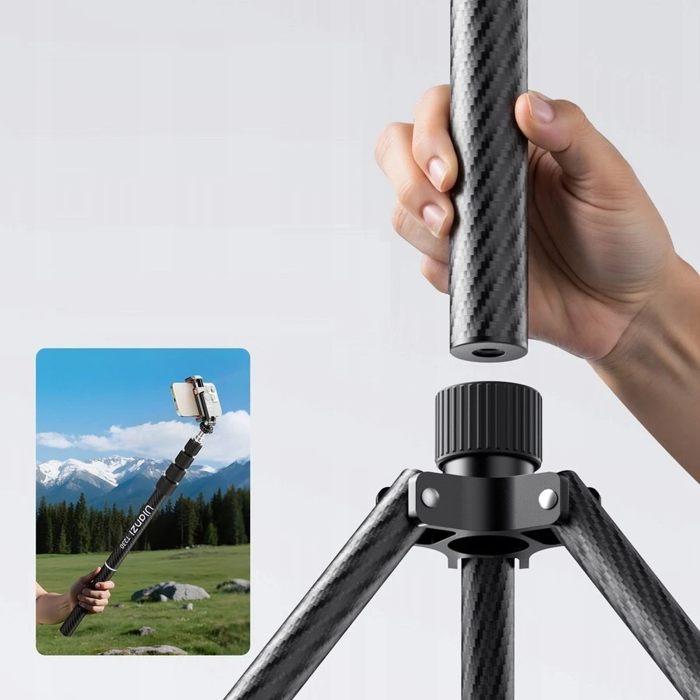 Apšvietimo stovas - Ulanzi T230 Light Stand Pro (anglies pluoštas, 230 cm, 5kg)