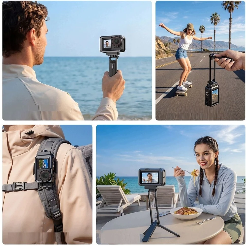 Ulanzi magnetinis mini trikojis su rankena Dji Osmo Action 3 4 5 Pro Mantis Ma70 / C115 (SB11993)