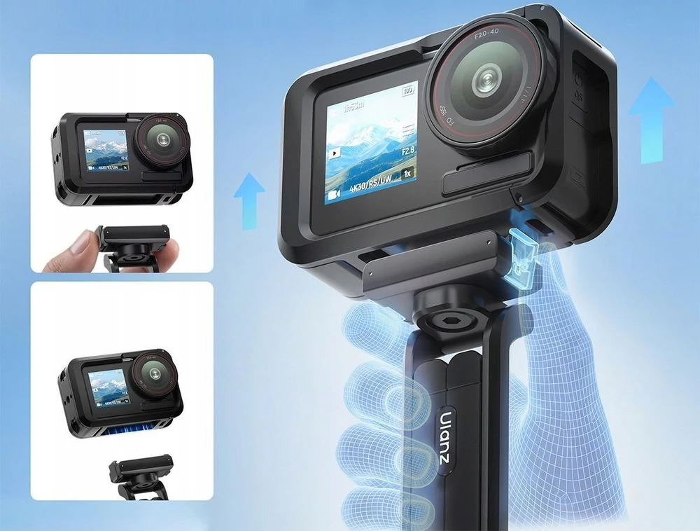 Ulanzi magnetinis mini trikojis su rankena Dji Osmo Action 3 4 5 Pro Mantis Ma70 / C115 (SB11993)