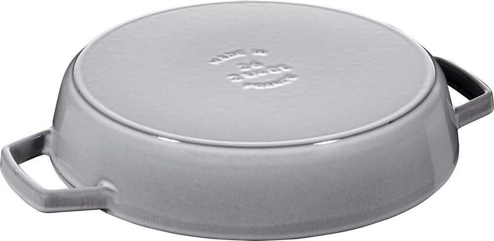Staub Ketaus keptuvė su dviem rankenėlėmis - 26 cm, grafito