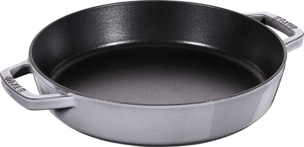 Staub Ketaus keptuvė su dviem rankenėlėmis - 26 cm, grafito