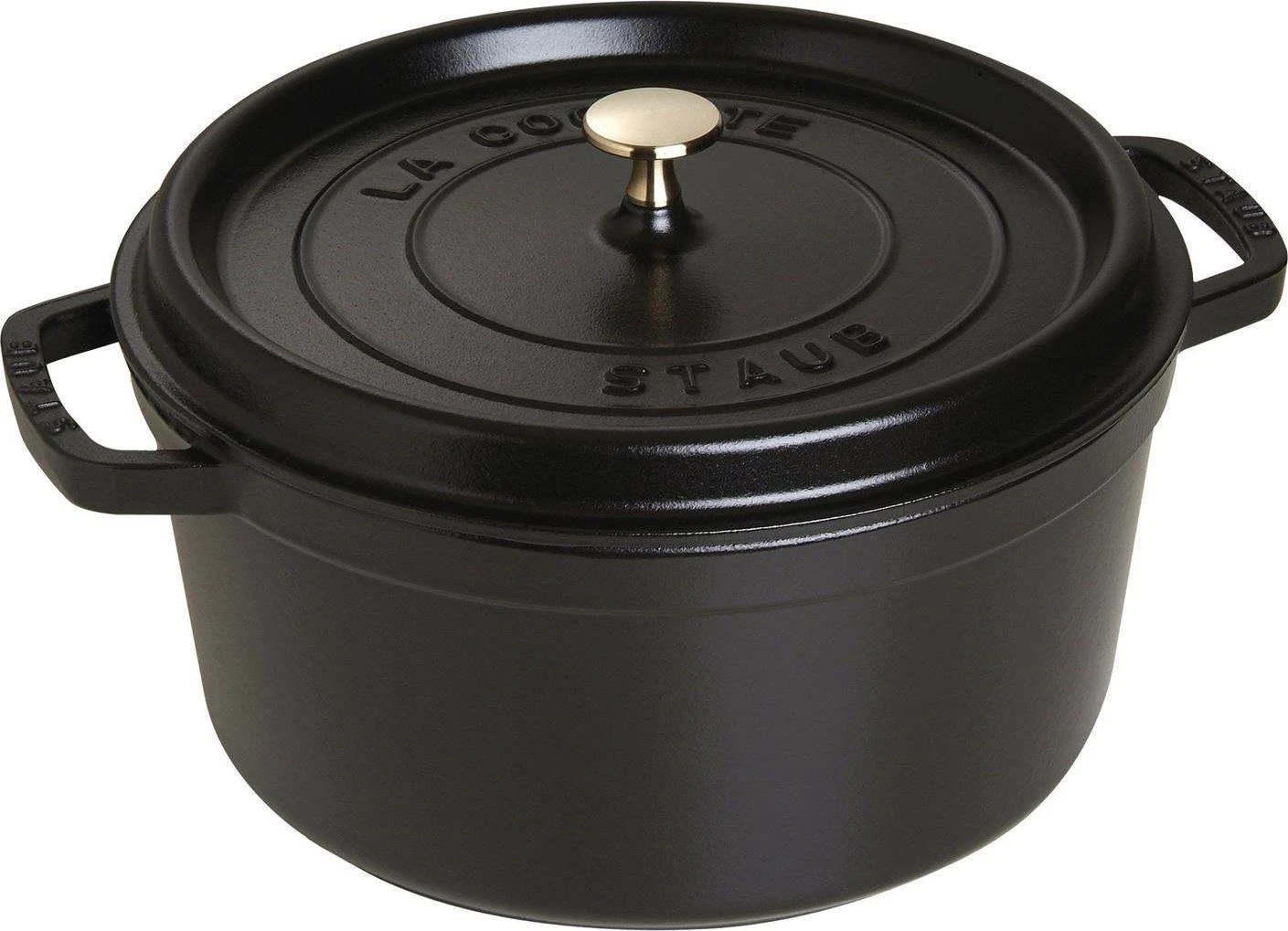STAUB kepimo indas Round Cocotte, 28 cm, Juodas