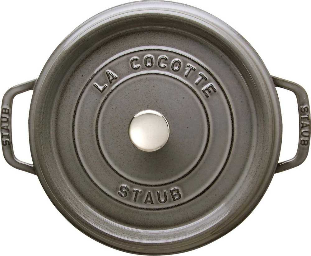 Apvalus ketus puodas Zwilling STAUB 6,7 L, 28 cm, pilkos spalvos