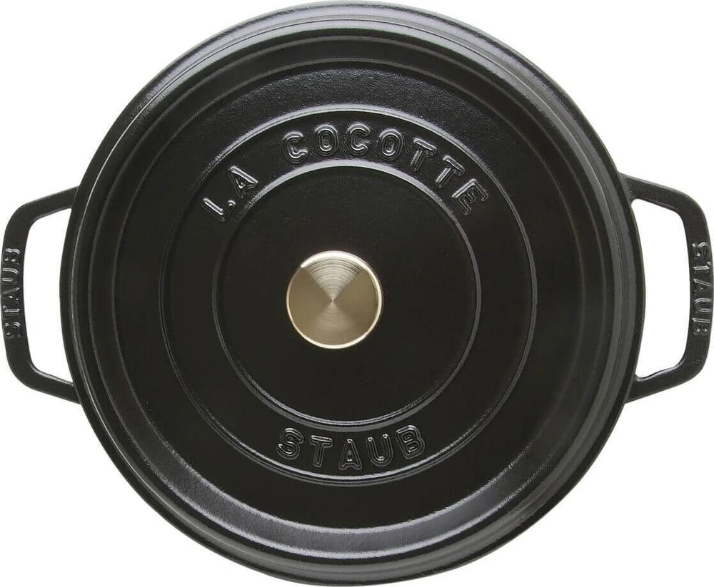 Zwilling STAUB Apvalus aukštas ketaus puodas LA COCOTTE 4,8 l, juodas