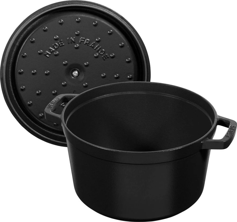 Zwilling STAUB Apvalus aukštas ketaus puodas LA COCOTTE 4,8 l, juodas
