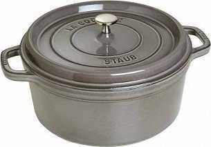Ketaus puodas STAUB Cocotte 20cm 2,2l, grafito spalvos