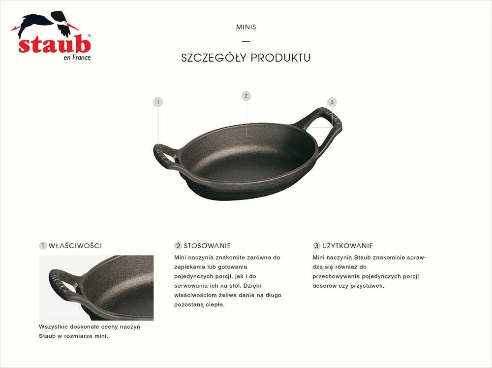 STAUB MINI COCOTTE Apvalus ketaus mini puodas, 250 ml, triufelis