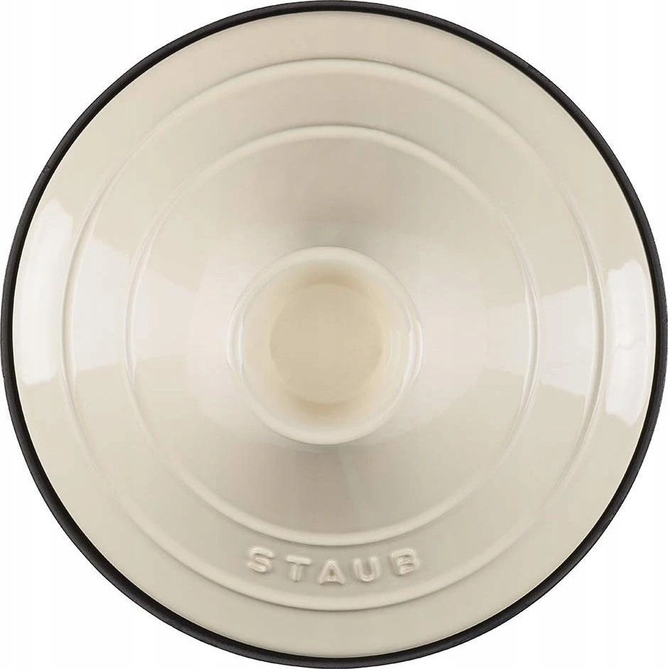 STAUB Verschiedene Dulkių tagine 20cm apvalus kremas, ketaus