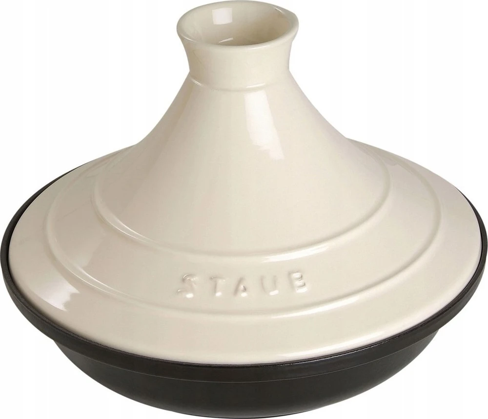 STAUB Tajine Puodas - 28 cm, rusvai gelsvas-Juoda