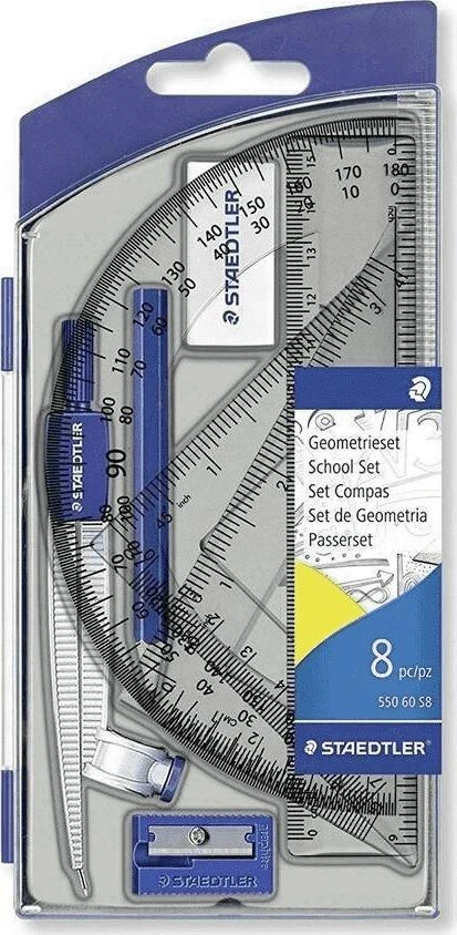 Staedtler geometrinis rinkinys 8 dalių