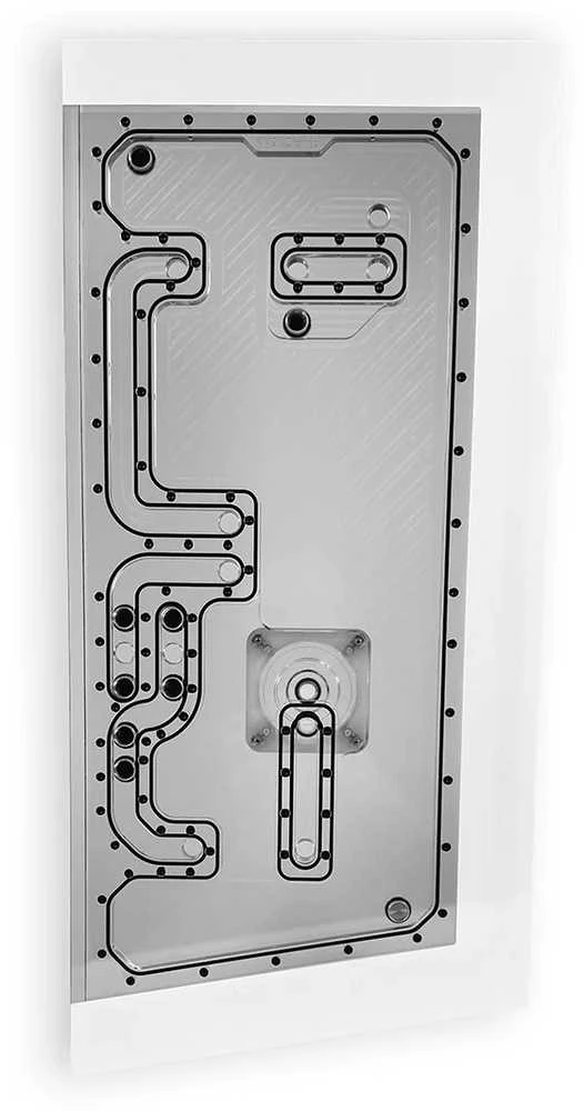 Stealkey Customs Phanteks NV9 x Stealkey Distroplate, D-RGB- baltas