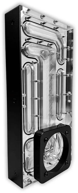 „Stealkey Customs SC DisPro 240R“ galinis distroplate, D5 ir DDC siurblys, D-RGB Ø 240 mm