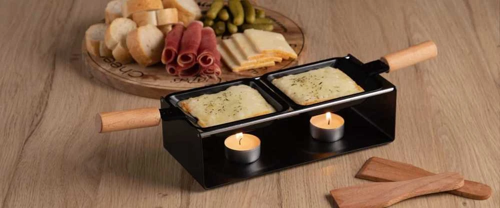 Sumuštinių keptuvas Maku Kitchen Life Raclette grilio rinkinys