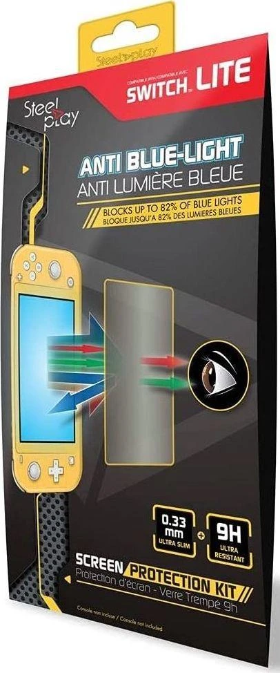 „Pixminds LEXIP X STEELPLAY“ ekrano apsaugos rinkinys, 9H grūdintas stiklas, „Switch Lite“