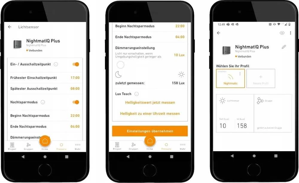 Steinel Fotorelė NightMaticIQ Plus, balta, Bluetooth Mesh sąsaja