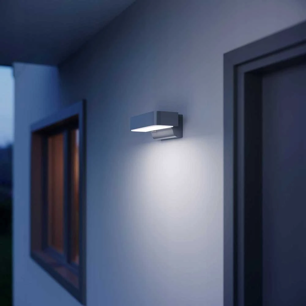 Sieninis šviestuvas Steinel Lauko LED sieninis šviestuvas L 800 C antracito spalvos su BLUETOOTH