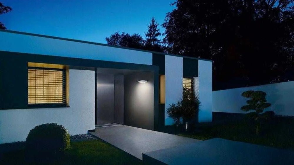 Sieninis šviestuvas Steinel sieninė lempa LED lempa 12W Steinel L 825 LED iHF Jungtis su antracito jutikliu