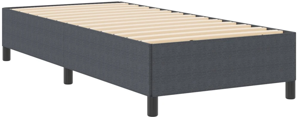 Kiemas lova Tamsiai pilka 90 x 200 cm Kordūrinis audinys