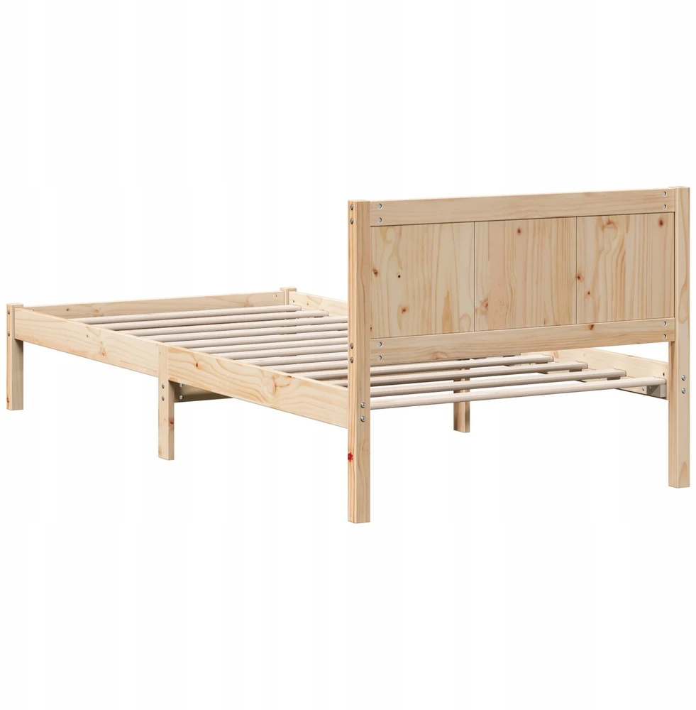 Lova Lovos rėmas Ruda 90 x 200 cm Pušies medienos masyvas