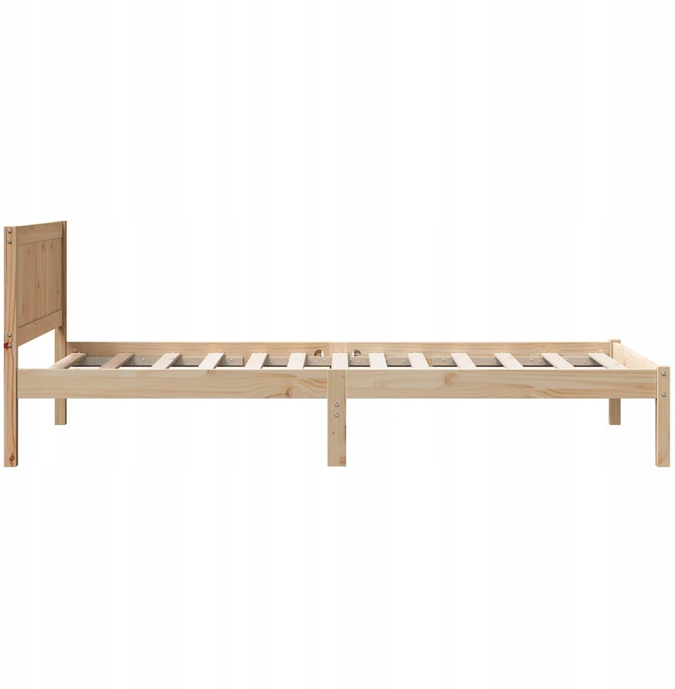 Lova Lovos rėmas Ruda 90 x 200 cm Pušies medienos masyvas