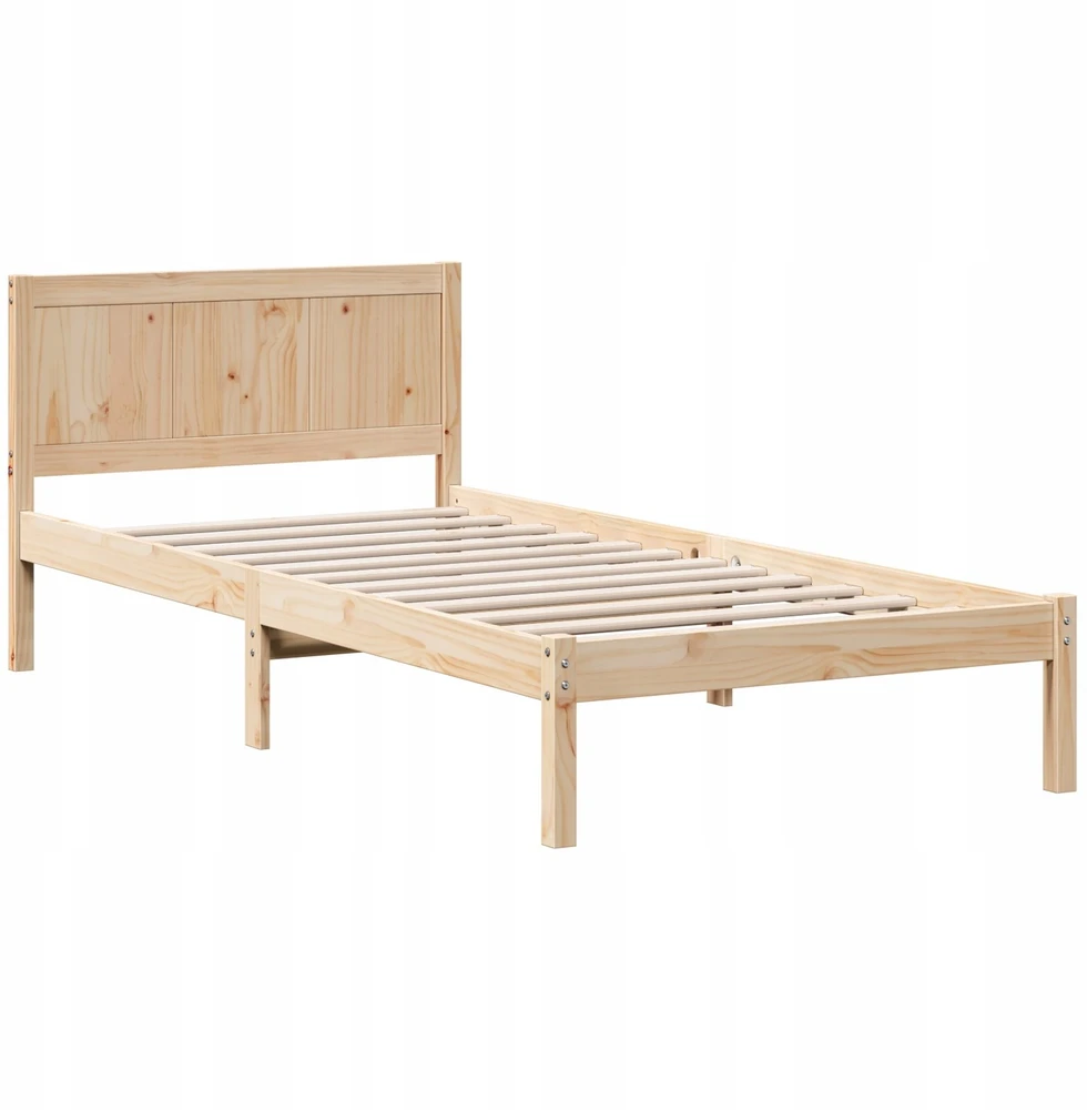 Lova Lovos rėmas Ruda 90 x 200 cm Pušies medienos masyvas