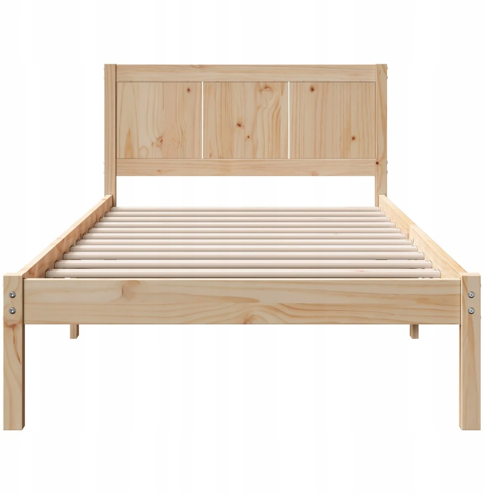 Lova Lovos rėmas Ruda 90 x 200 cm Pušies medienos masyvas