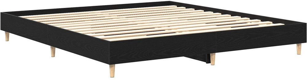 Lovos rėmas Juodas ąžuolas 203 x 203 x 25 cm Apdirbta mediena