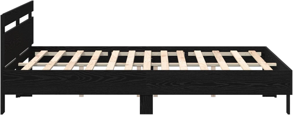 Lovos rėmas Juodas ąžuolas 200 x 200 cm Apdirbta mediena