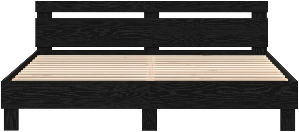 Lovos rėmas Juodas ąžuolas 200 x 200 cm Apdirbta mediena