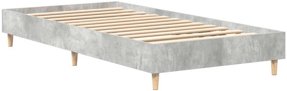 Lova Lovos rėmas Betono pilka 203 x 93 x 25 cm Apdirbta mediena