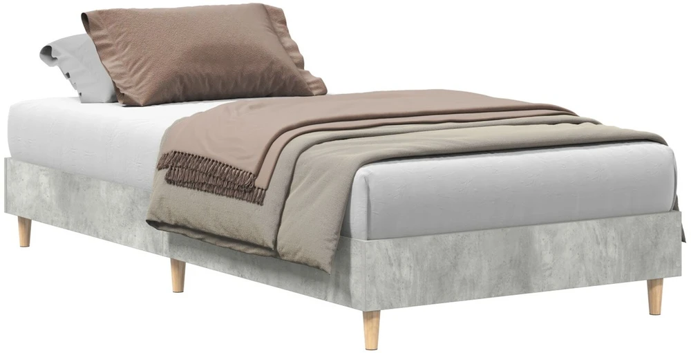 Lova Lovos rėmas Betono pilka 203 x 93 x 25 cm Apdirbta mediena